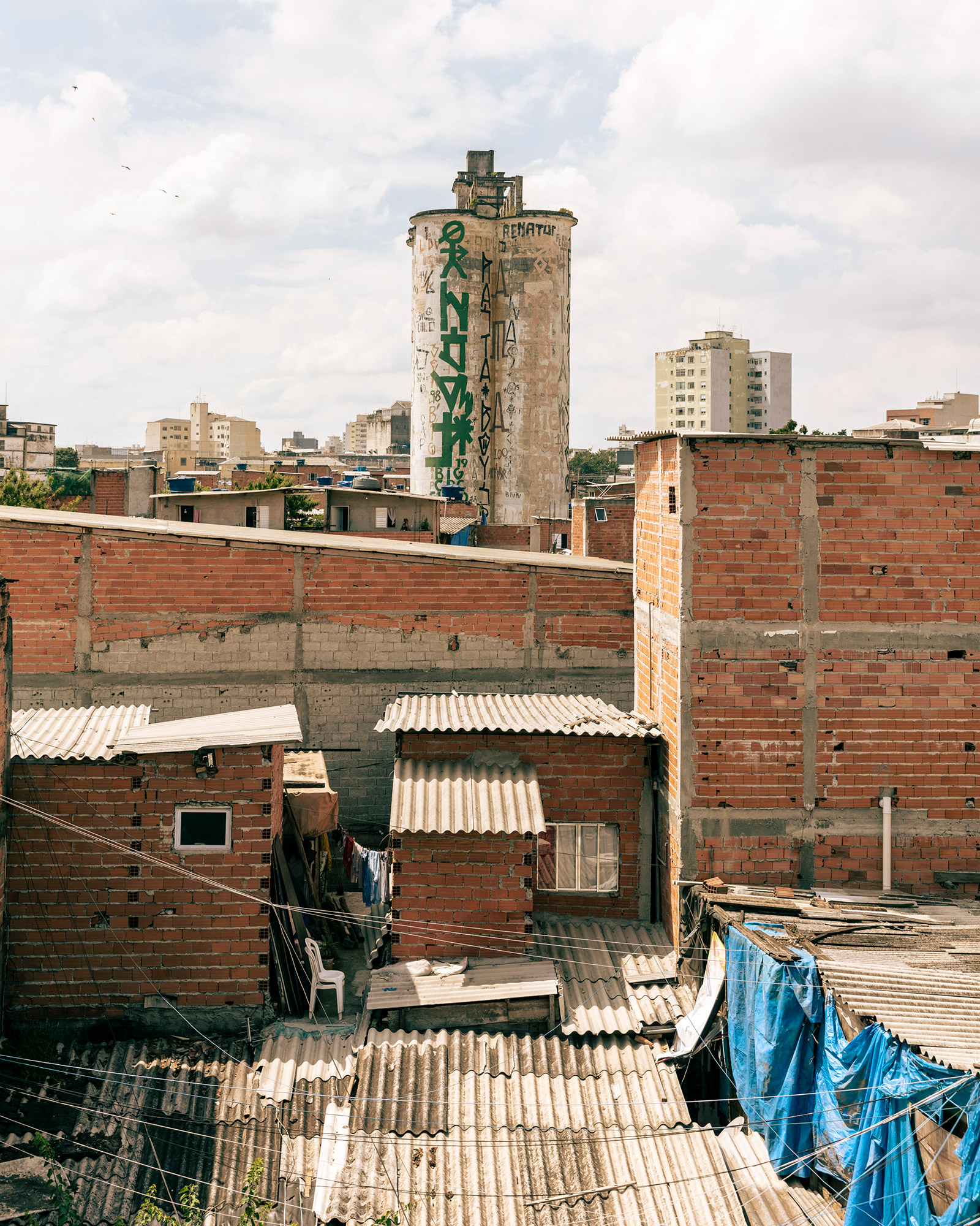 A favela around the old mill